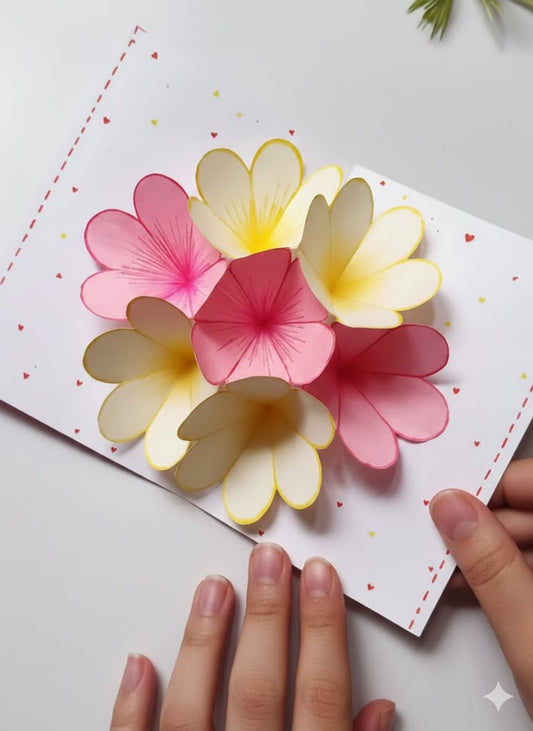 Handcrafted Paper Flower Heart for Someone Special